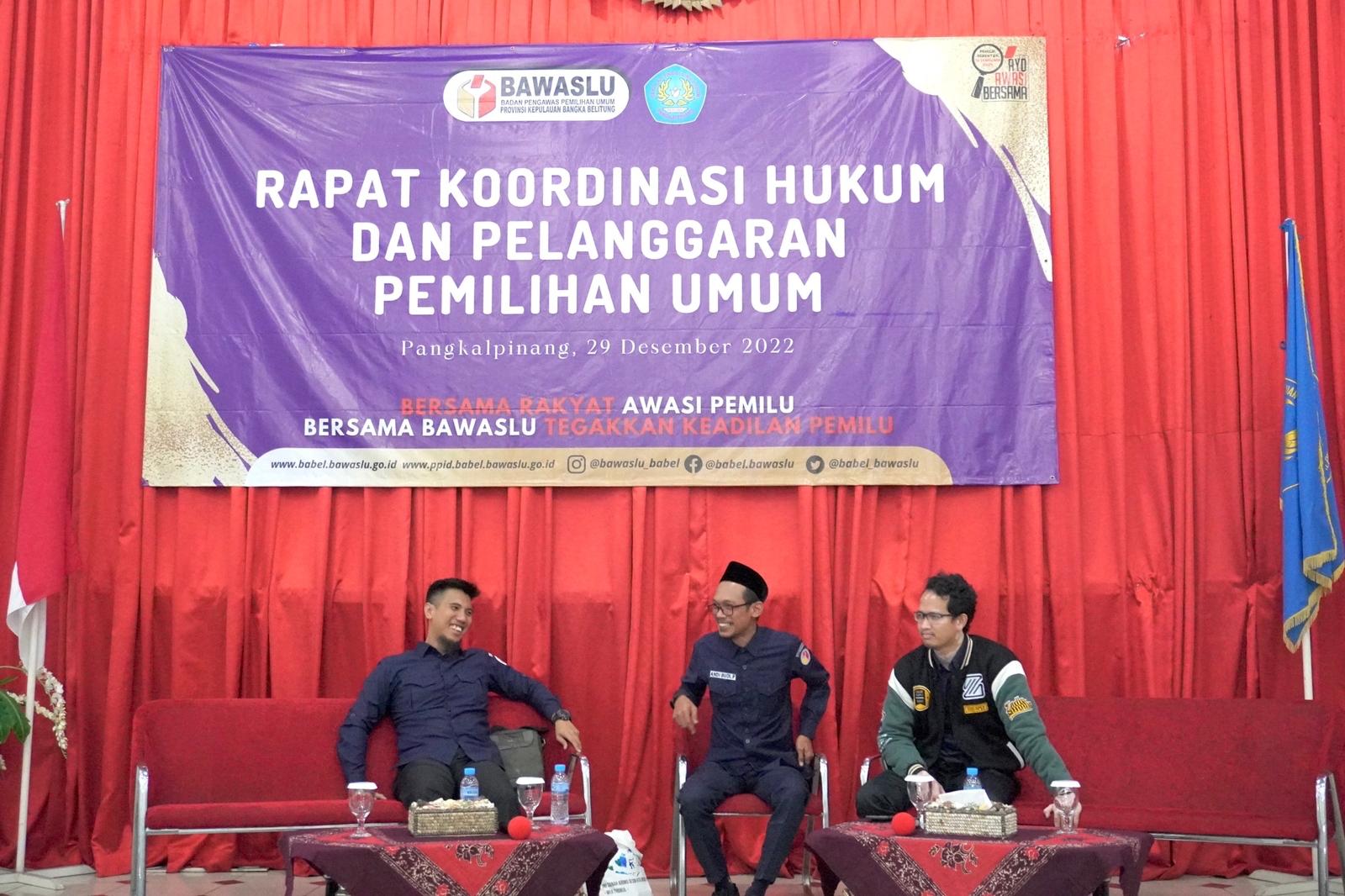 Rapat Koordinasi Hukum dan Pelanggaran Pemilihan Umum oleh BAWASLU Provinsi Kep. Bangka Belitung